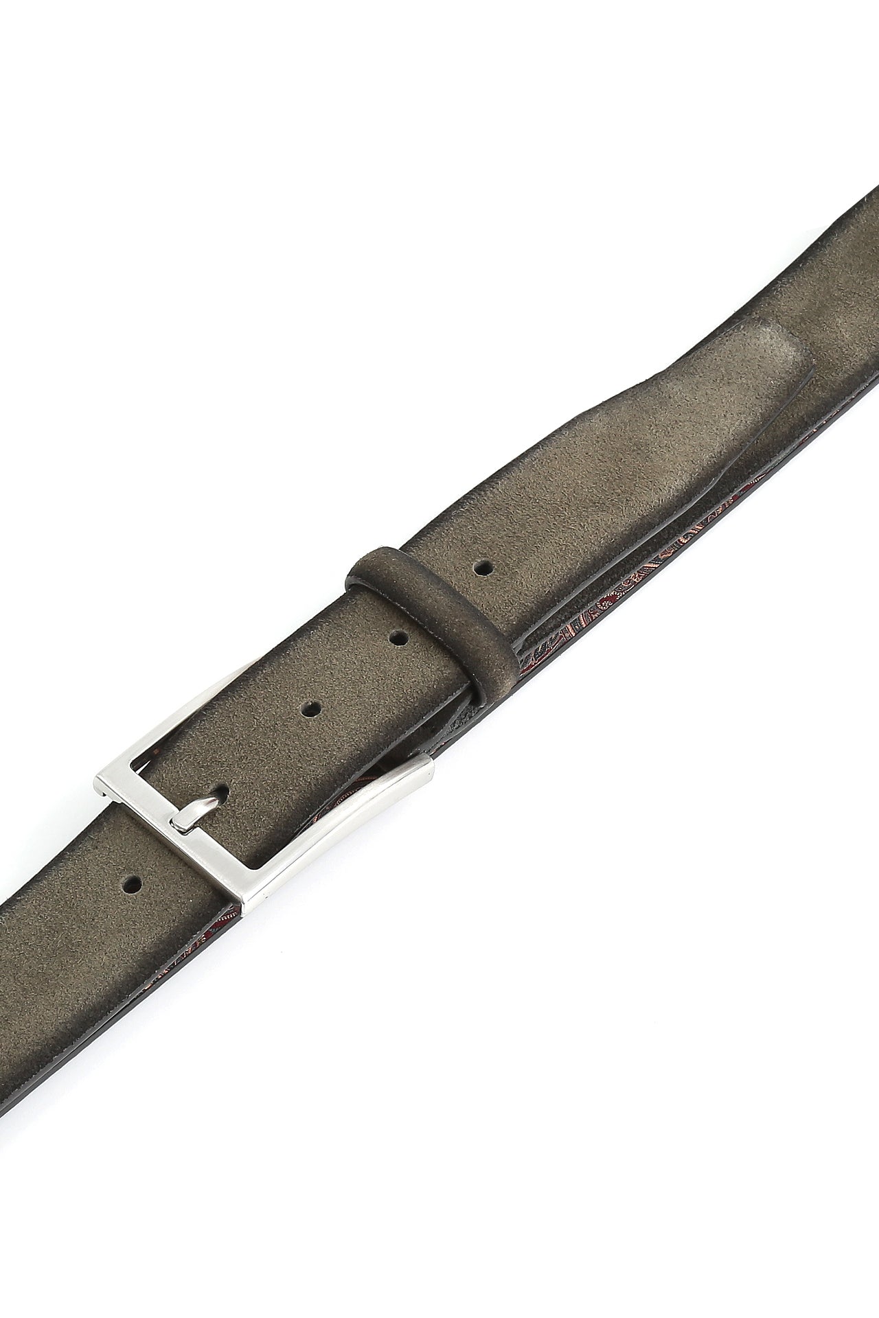 Veloursleder Gürtel - Grün