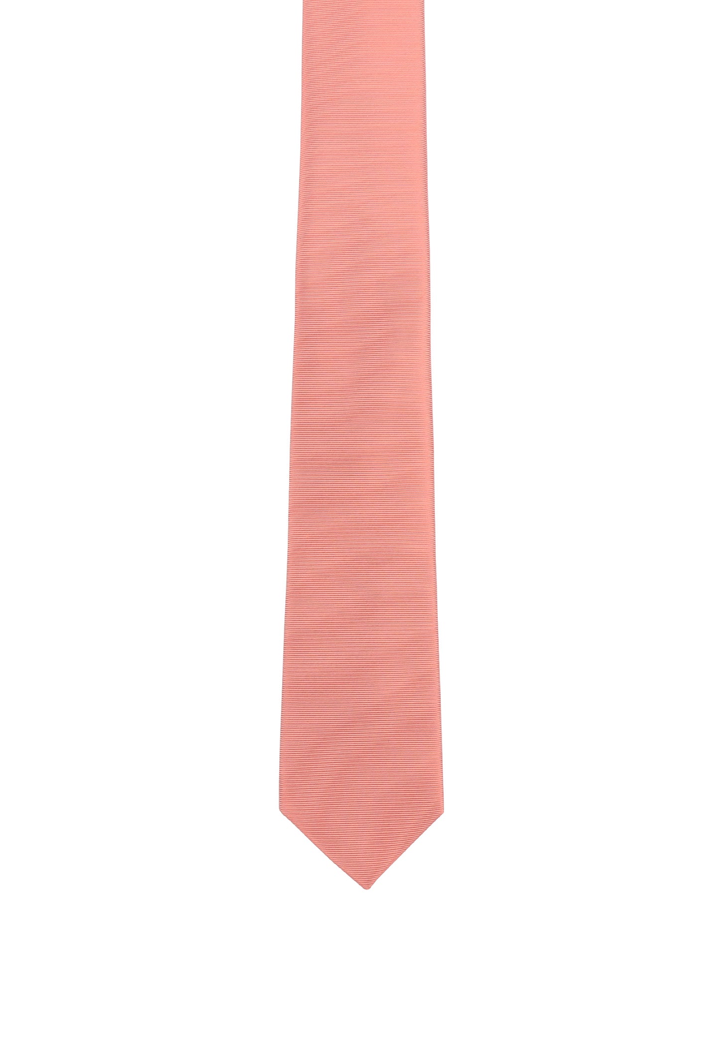 Seidenfalter Pastell Krawatte - 6 cm - Vorderseite der Krawatte - Lachs