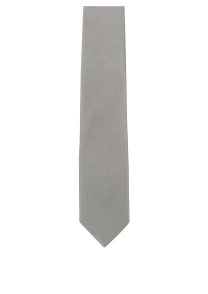 Seidenfalter Basic Uni Krawatte - 7 cm - Vorderseite der Krawatte - Hellbeige