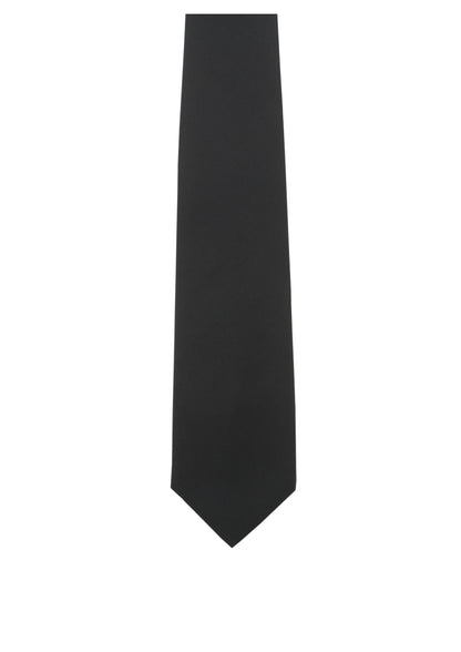 Basic Uni Krawatte - 8 cm XXL Übergröße - Schwarz
